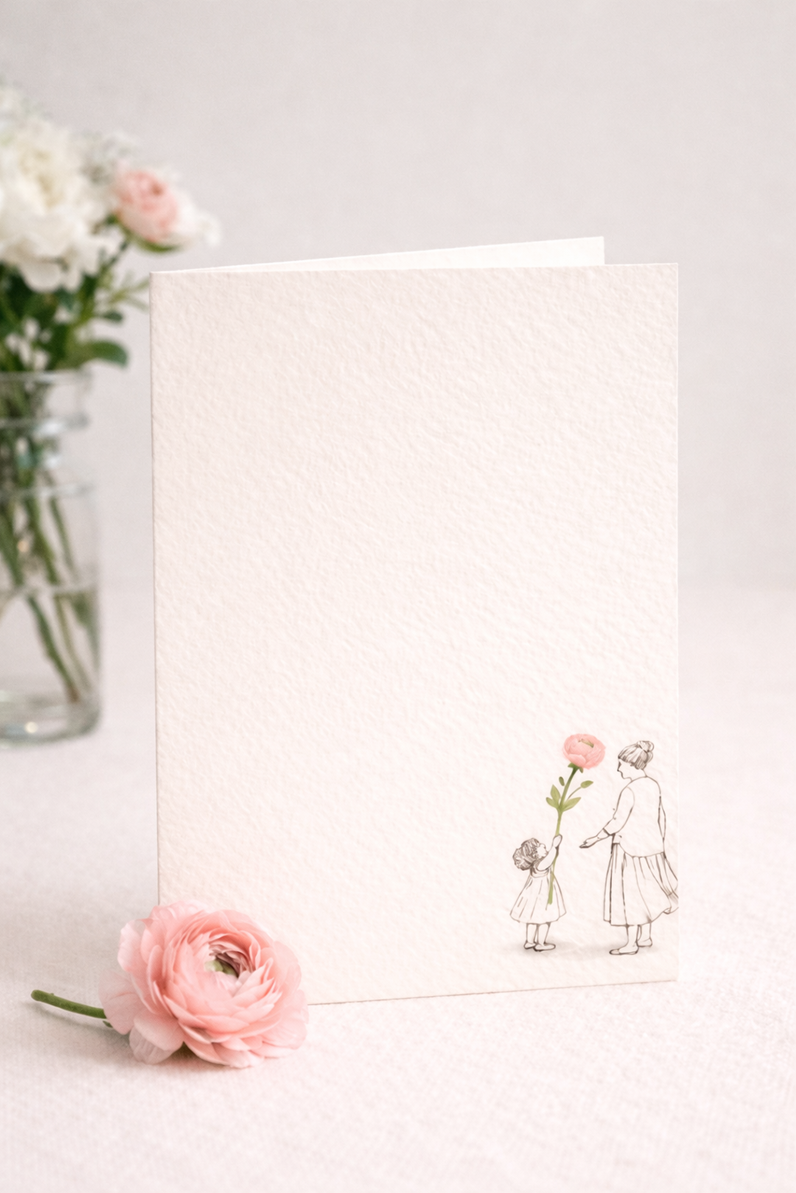 Faltkarte Muttertag – Holy Ranunculus